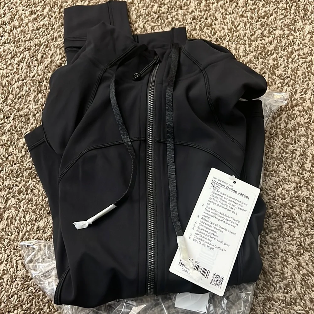 Lululemon Hooded Define Jacket Nulu Size 6 - Picture 2 of 4